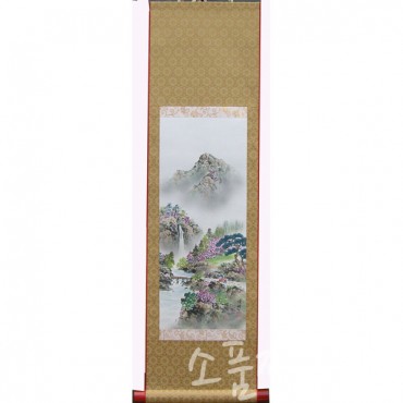 산수화족자1